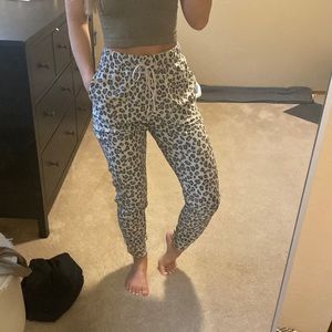 Cheetah joggers